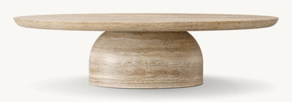 Cupola Carved Round Coffee Table