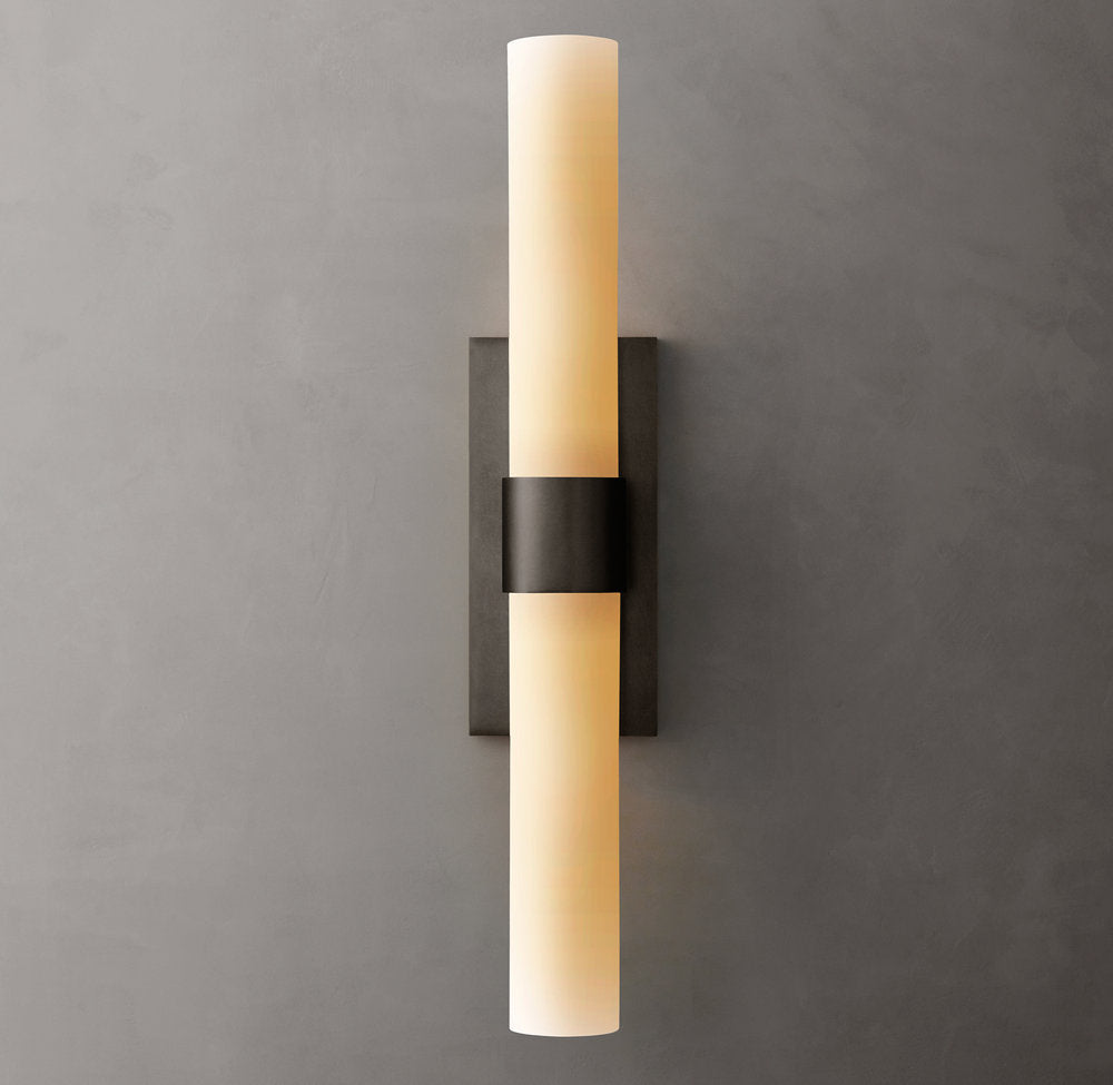Ravelle Milk Glass Linear Sconce