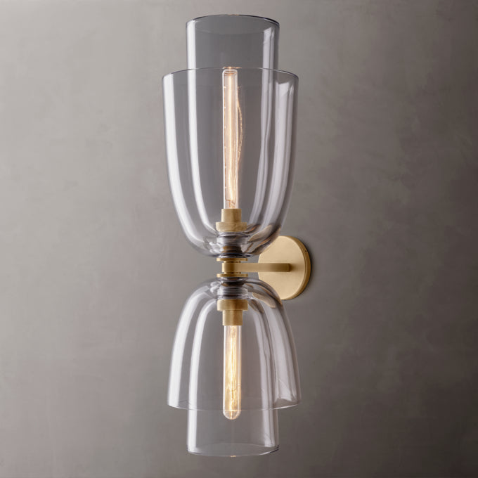Blom Clear Glass Cloche Grand Sconce