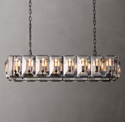 Harlow Crystal Rectangular Chandelier 54"