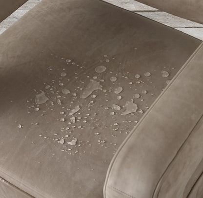 Maddox Modular Leather Slim-Arm 3-Piece Sofa