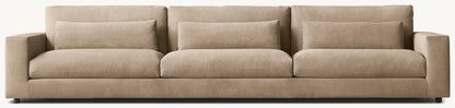 Lugano Leather 3-Cushion Sofa