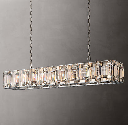 Harlow Crystal Rectangular Chandelier 74"