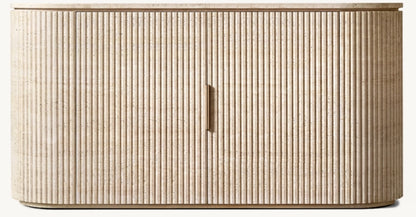 Byron Reeded Stone Double-door Sideboard