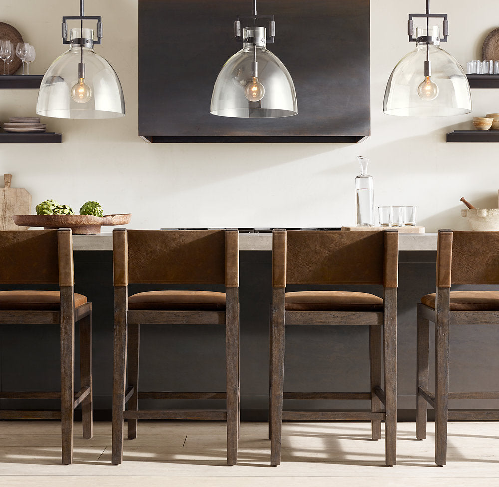 Machinist Glass Cloche Pendant