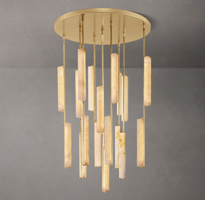 Audubon Alabaster Round Chandelier 40"