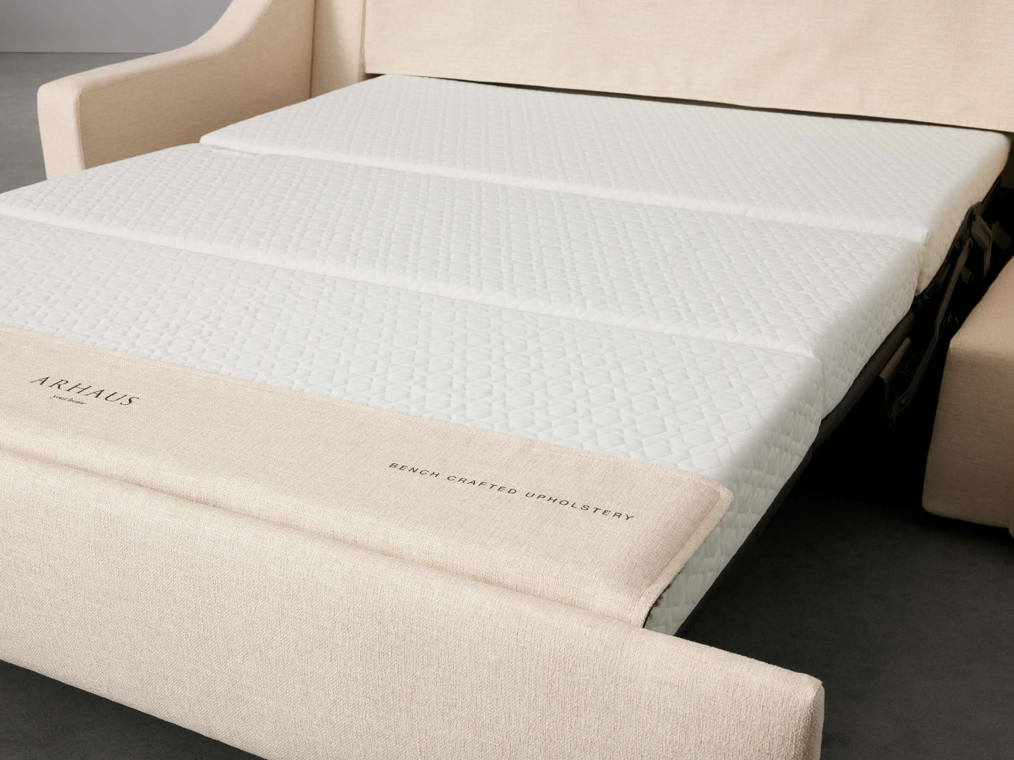 Ashby Luxury King Sleeper Sofa in Wiley Parchment