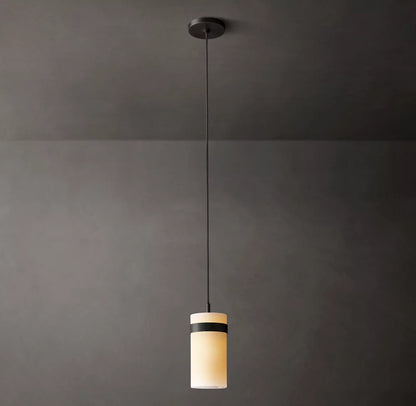 Ravelle Milk Glass Pendant 5"