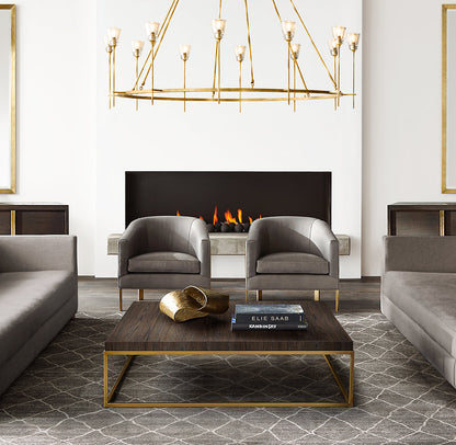 Torche De Verre Round Chandelier 70"