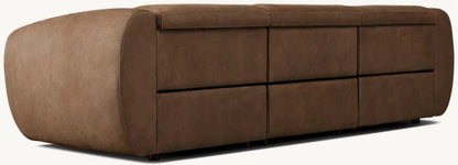 Monceau Recliner Modular Leather 3-Piece Sofa