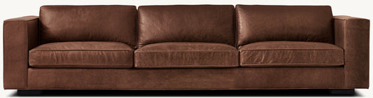 Maddox Leather 3-Cushion Sofa