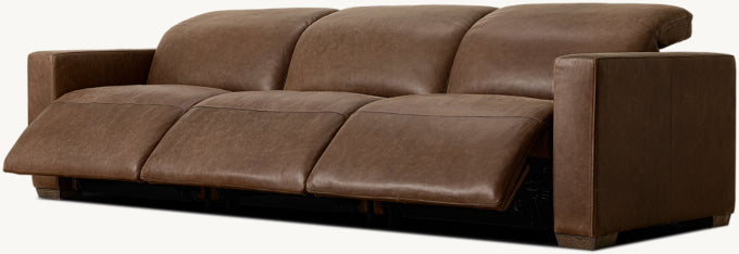 Lennon Recliner Modular Leather 3-Piece Sofa