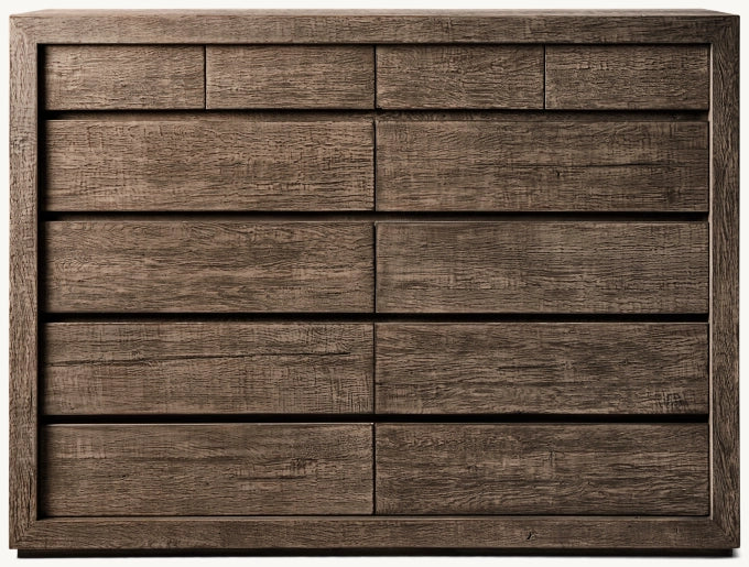 Reclaimed Oak 12-Drawer Dresser