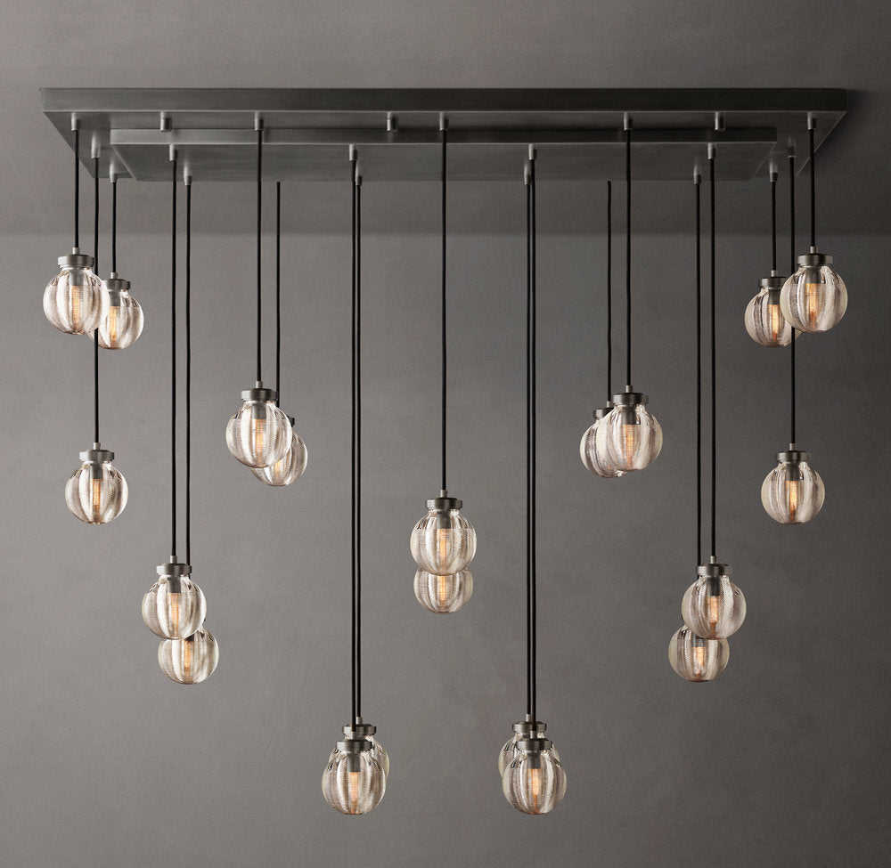 Pearl Rectangular Chandelier 54"