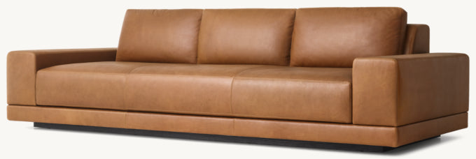 Cortona Leather Full Cushion Back Sofa
