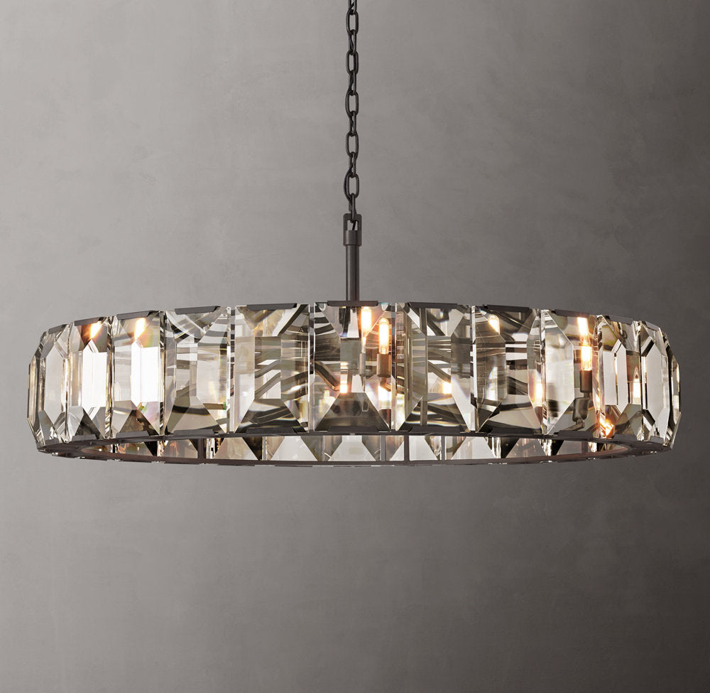 Harlow Crystal Round Chandelier 60"