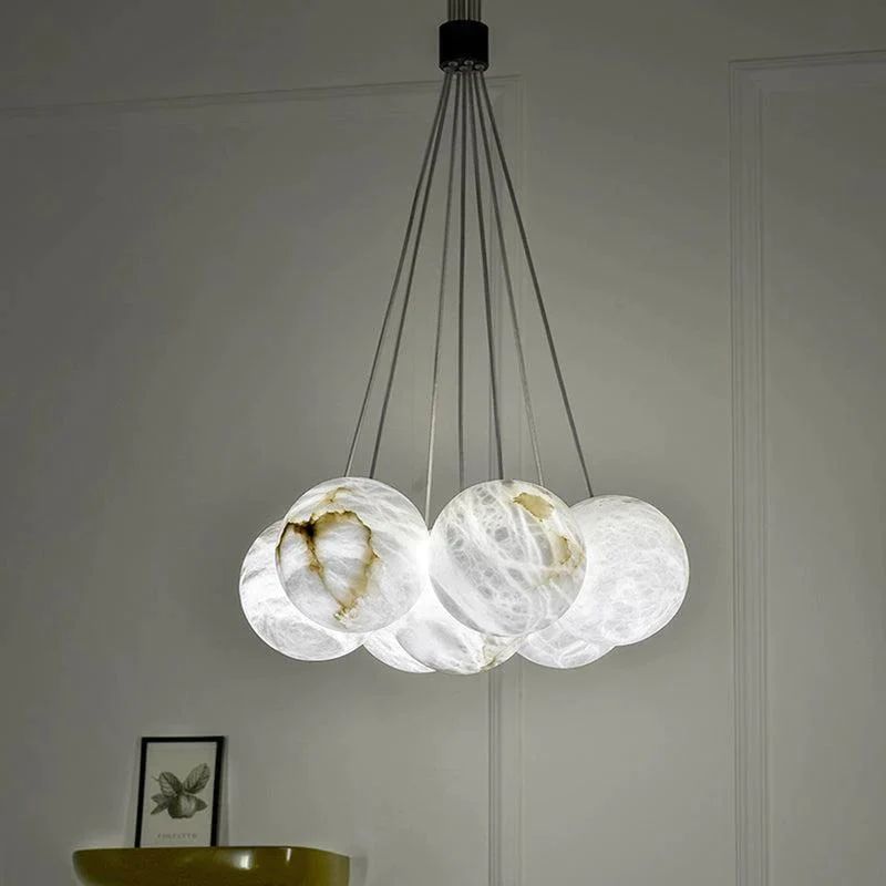 Alabaster Global Ceiling Pendant