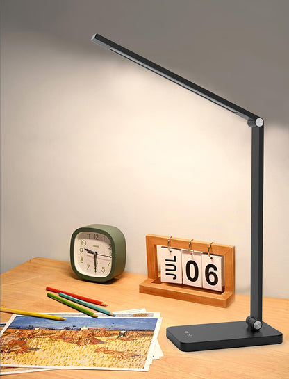 LED Desk Lamp with USB and Built-in Battery 13-inch
