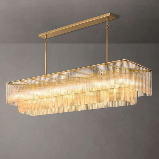 Amadeo Rectangular  Dining Room Chandelier 72"