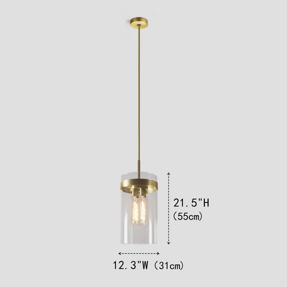 Ravella Cylinder Glass Pendant