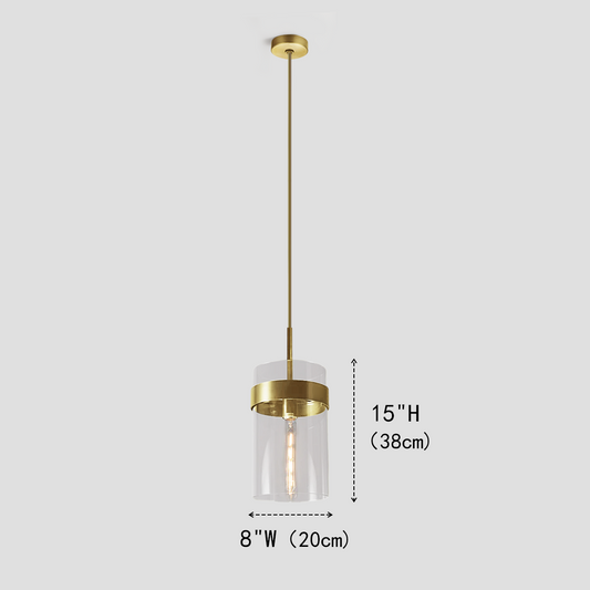 Ravella Cylinder Glass Pendant