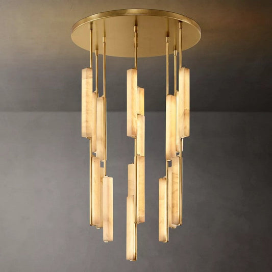 Audubon Alabaster Round Chandelier 40"