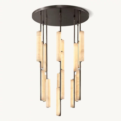 Audubon Alabaster Round Chandelier 40"