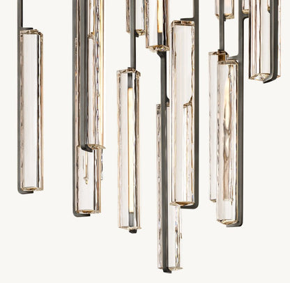 Audubon Crystal Round Living Room Chandelier 56"
