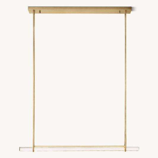 Audubon Single Bar Linear Dining Room Chandelier 60"
