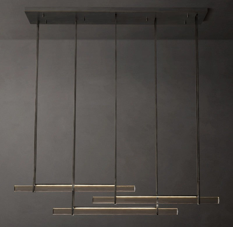 Audubon Triple Bar Linear Dining Room Chandelier