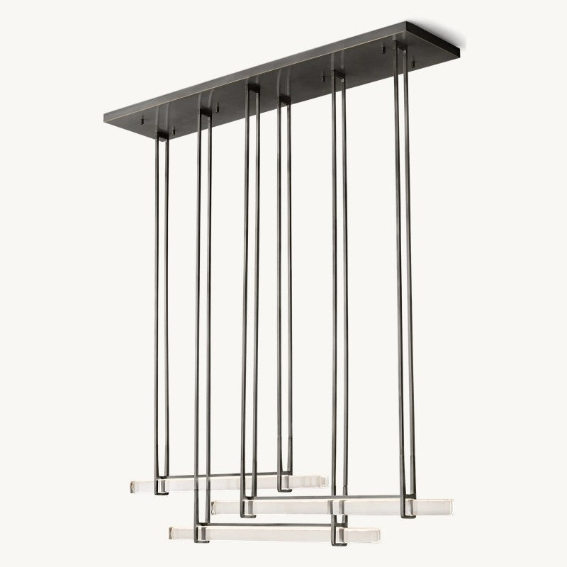 Audubon Triple Bar Linear Dining Room Chandelier