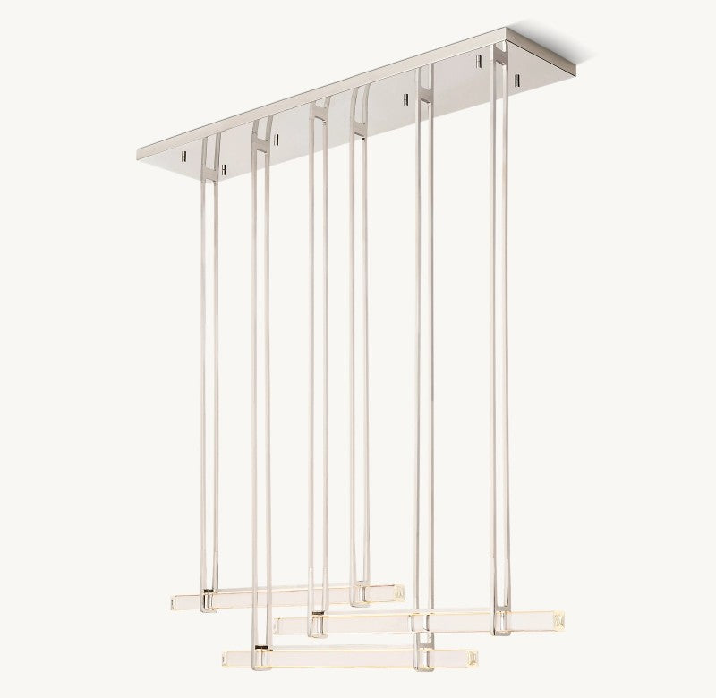 Audubon Triple Bar Linear Dining Room Chandelier