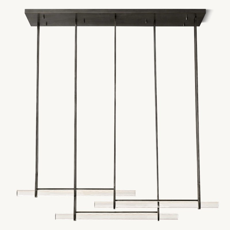 Audubon Triple Bar Linear Dining Room Chandelier
