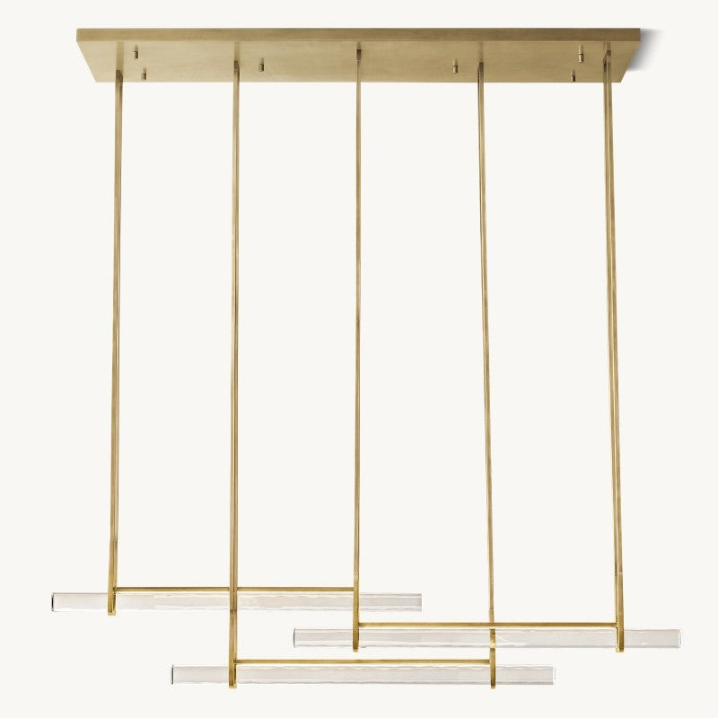 Audubon Triple Bar Linear Dining Room Chandelier