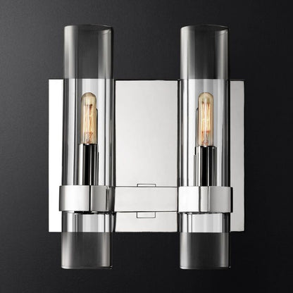 Ravella Blown Glass Double Bathroom Wall Sconce