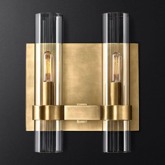 Ravella Blown Glass Double Bathroom Wall Sconce