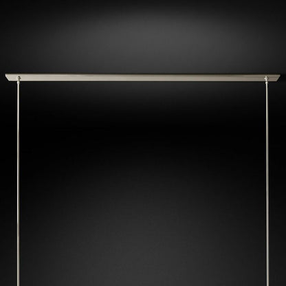 Ravella Blown Glass Linear Dining Room Chandelier 71"