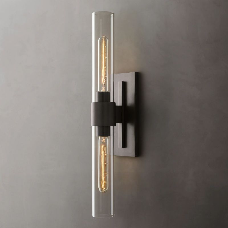 Ravella Blown Glass Linear Bathroom Sconce