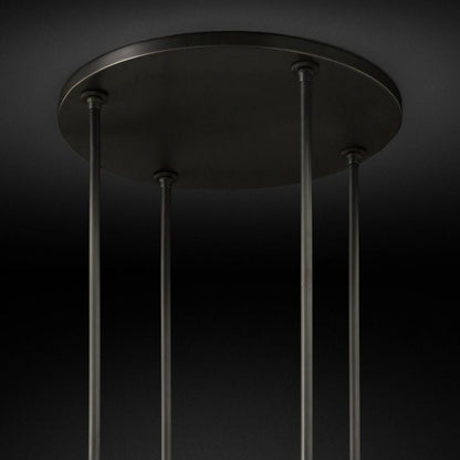 Ravella Blown Glass Round Living Room Chandelier 60"