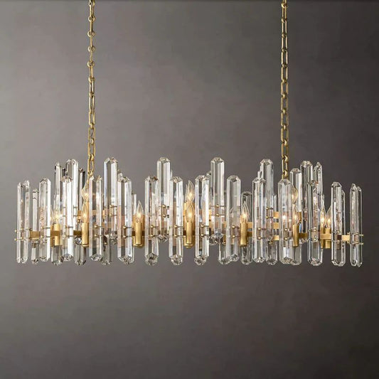 Bonnington Prism Linear Dining Room Chandelier 54"