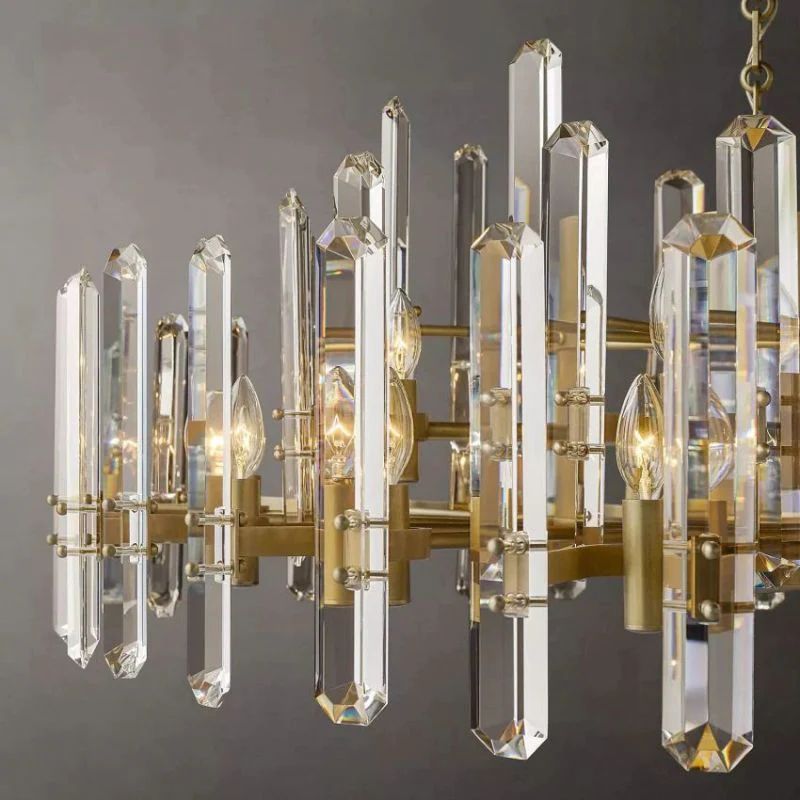 Bonnington Prism Linear Living Room Chandelier 72"