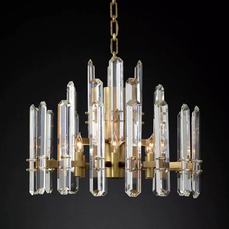 Bonnington Prism Round Dining Room Chandelier 24"