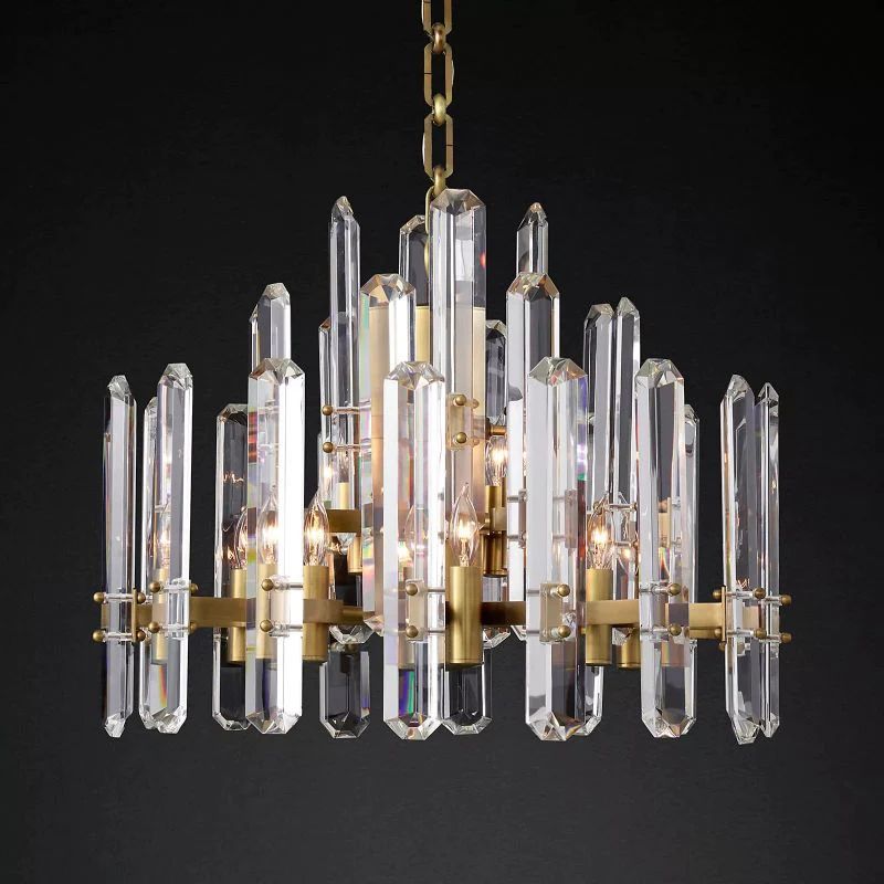 Bonnington Prism Round Dining Room Chandelier 24"