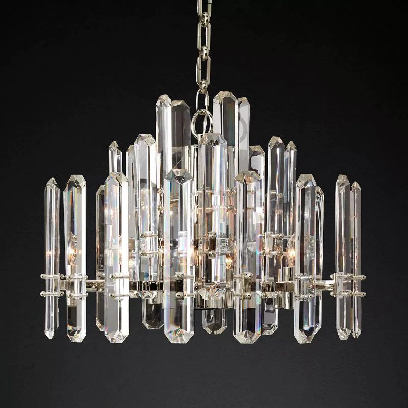 Bonnington Prism Round Dining Room Chandelier 24"