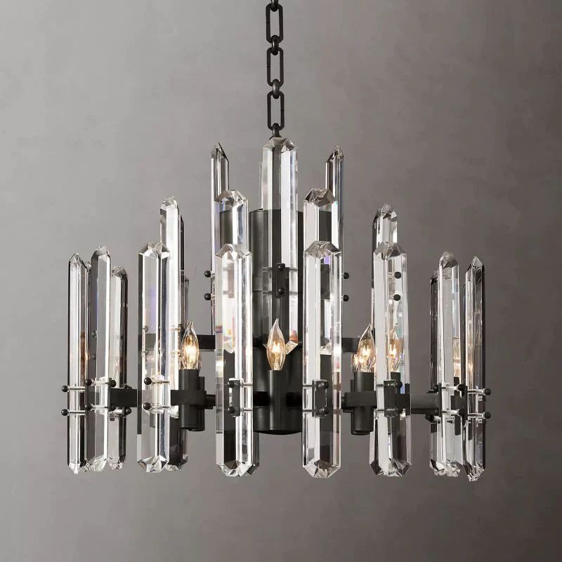 Bonnington Prism Round Dining Room Chandelier 24"