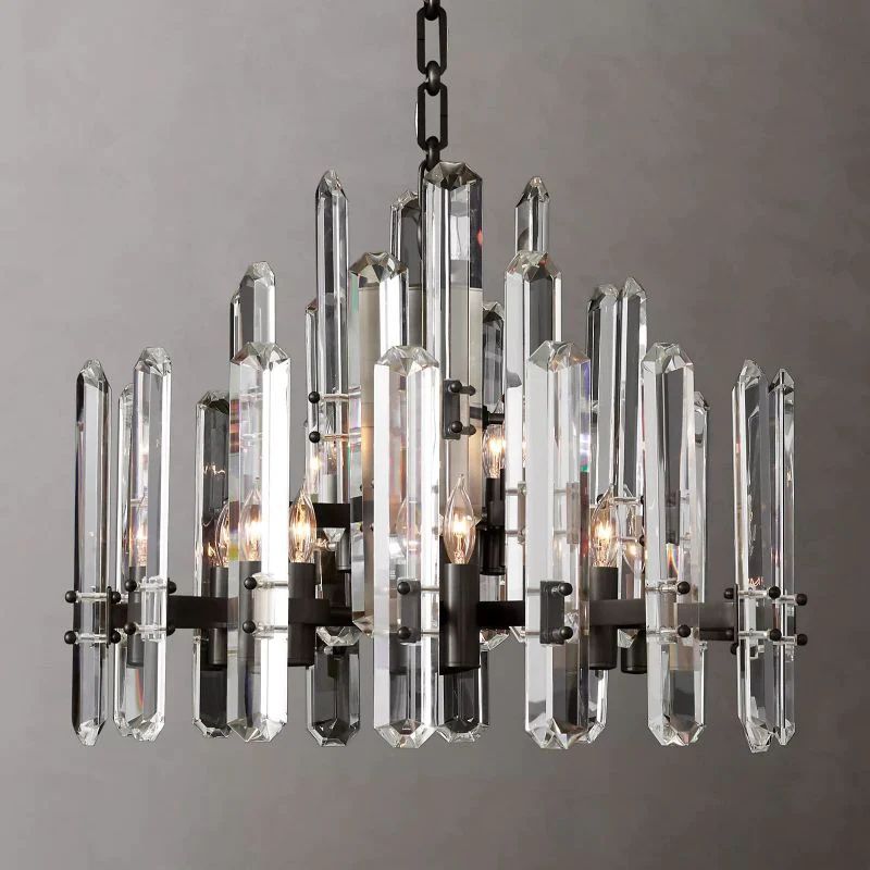 Bonnington Prism Round Dining Room Chandelier 24"