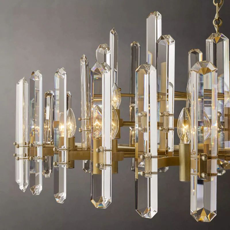 Bonnington Prism Round Dining Room Chandelier 48"