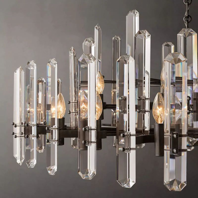 Bonnington Prism Round Dining Room Chandelier 48"