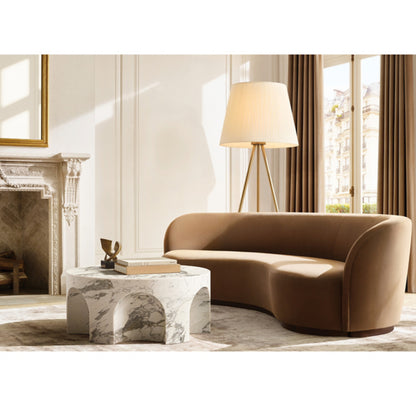 Volta Carved Round Coffee Table