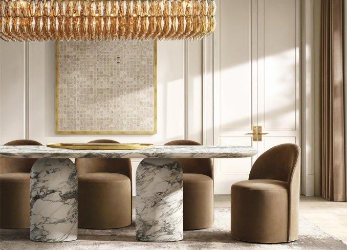 Cupola Carved Dining Table